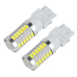 Bevinsee 2x זנב מנורת 12V 6000K 3157 33 SMD LED רכב הפעל איתותים היפוך חזרה נורות # LED031