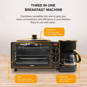 Horno Comercial 3 en 1 para Desayuno, Cafetera Profesional con Tostadora y Parrilla para Hotel y Restaurante - Product Image 3