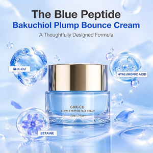 Crème pour le visage OEM GHK Cu Tripeptide de cuivre 1 contenant de l'hyaluronate de sodium, anti-rides, raffermissante, réparatrice de la barrière cutanée, hydratante - Product Image 4