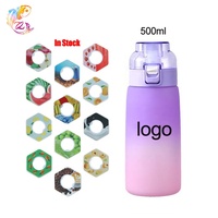 Gobelet à eau Tritan de haute qualité 500 ml avec logo personnalisé Zp et capsules de saveur