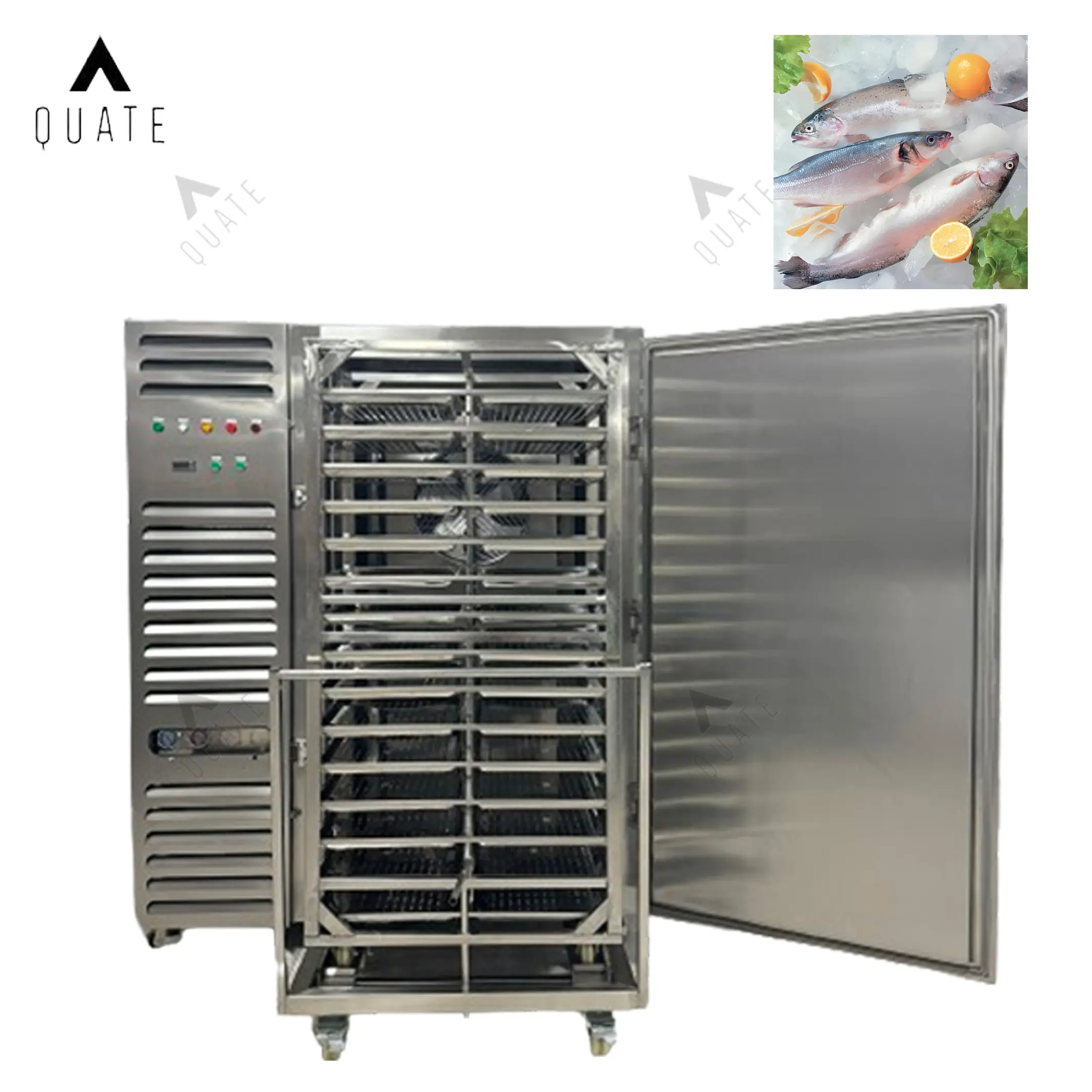 Mesin pembekuan cepat kualitas tinggi mesin makanan laut daging ikan pembeku cepat iqf mesin pembekuan cepat