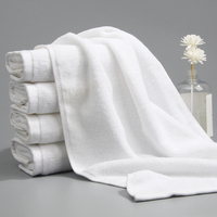 Ensemble de serviettes de bain et de visage blanches de luxe pour hôtel, qualité supérieure, logo personnalisé, serviettes de bain en coton pour hôtel