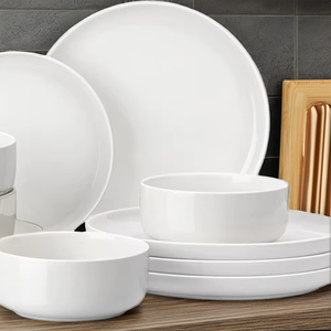 Juego de Vajilla Desechable de Porcelana Moderna de 12 Piezas con Diseño de Plantas, Apto para Lavavajillas, Horno y Microondas, Regalos Empresariales - Product Image 2