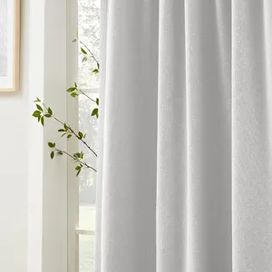 DaiRui Polyester Linen Look Solid <strong>Color</strong> Thermal Insulated Drapes <strong>Blackout</strong> <strong>Curtains</strong> - Product Image 3
