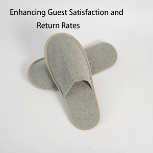 Zapatilla de Hotel de lino natural, <span class=keywords><strong>calzado</strong></span> higiénico antibacteriano para invitados, Spa Resort, comodidades de baño, retiro de bienestar, <span class=keywords><strong>sanitario</strong></span> limpio - Product Image 5