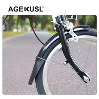 Garde-boue de vélo AGEKUSL, garde-boue avant/déflecteur arrière, compatible avec Brompton Pline Tline