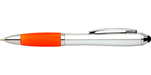 2 in 1 Stylus Touch Tip Click Plastic Ballpoint <b>Pen</b> With Rubber Grip, Multi Color <b>Retractable</b> Advertising Touch Screen Penn - Product Image 6