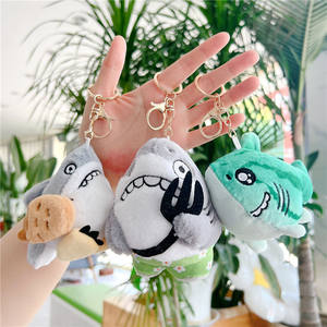 Peluche requin sculptée dans le sable avec fourchette, pendentif petit requin, jouet en peluche en gros, tendance sur <span class=keywords><strong>les</strong></span> réseaux sociaux - Product Image 4