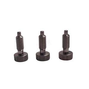 <span class=keywords><strong>Goupille</strong></span> à ressort télescopique à tête moletée antidérapante, filetage grossier sur mesure, corps fileté à la machine - Product Image 1