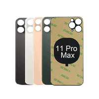 Couvercle arrière en verre à grand trou pour iPhone 13 Pro Max 12 Mini 14 Plus 15 XS max 11 panneau couvercle de batterie boîtier OEM caméra verre arrière