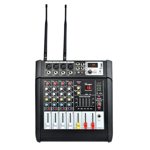 Amplificador Mezclador PA Profesional de Alta Potencia para Escenarios, Bodas y Eventos en Vivo con DSP, Reverberación, Ecualizador y Efectos de Micrófono - Product Image 5