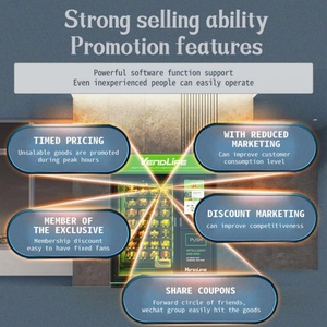 Vendlife distributeur automatique intelligent d'aliments frais avec système d'ascenseur grand écran tactile salade fruits légumes distributeur automatique de produits - Product Image 3