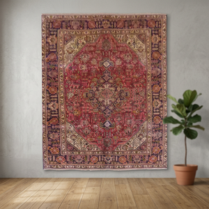 Tapis en laine et coton fait main de Tabriz avec un design classique noué à la main pour la décoration du sol de la maison ou du bureau - Product Image 2