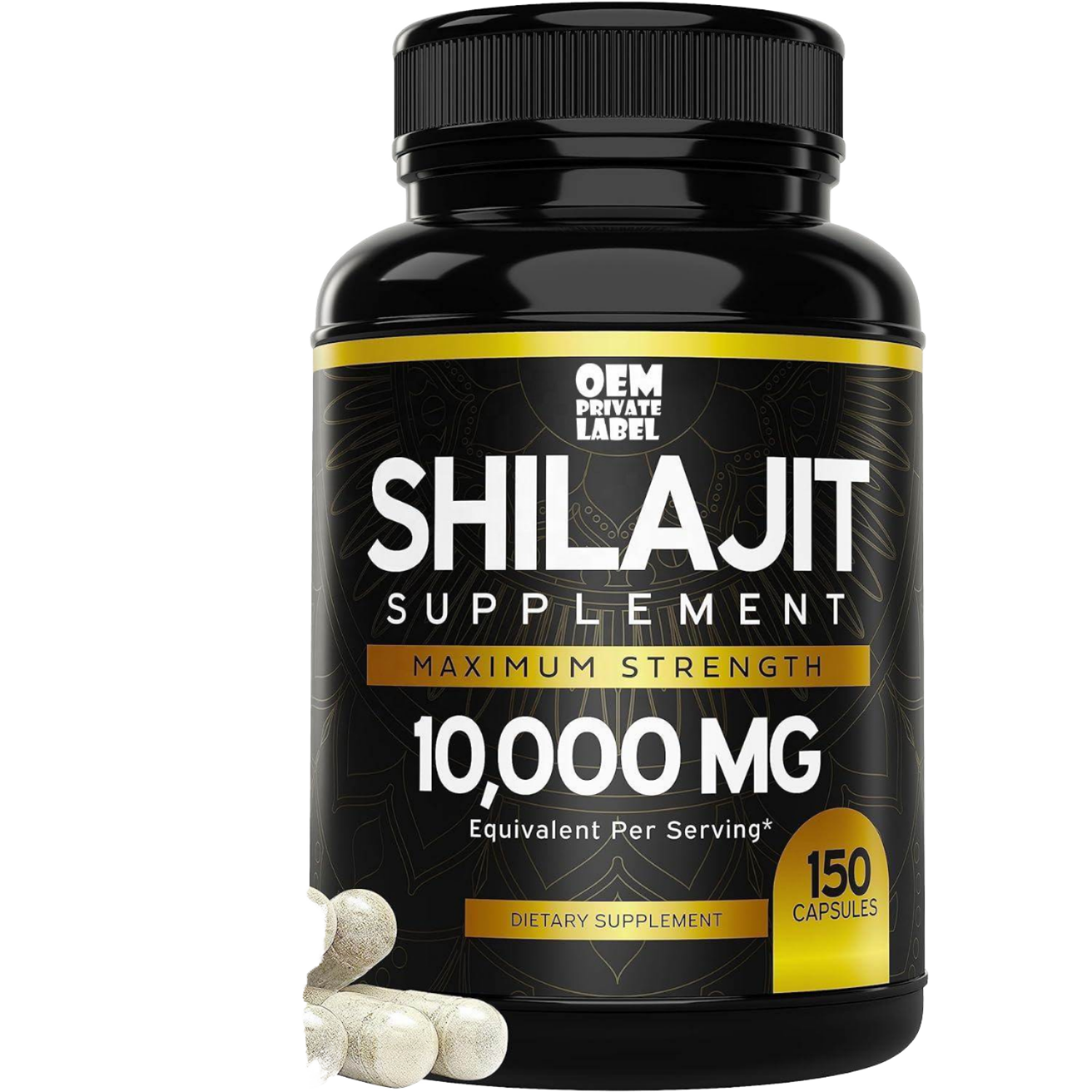 10000mg Pure Himalayan Shilajit Supplement Rich in Humic Acid 85 Minerals Enhance Energy Male Strength Vegan Shilajit Capsules