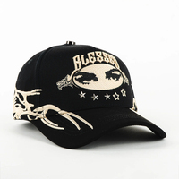 Casquette de baseball OEM personnalisée, style sport, visière en daim, 5 panneaux, forme A, avec broderie de logo personnalisé, the Magician Abz Gorras Rico Hats