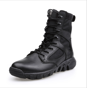 Botas tácticas de combate TSB03 con suela exterior de fibra ósea patentada, ligeras, para guardias de seguridad, resistentes a impactos y a puñaladas. - Product Image 1