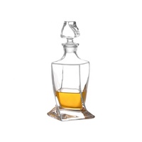 Carafe à whisky en cristal bohème sans plomb, 800 ml, classique, avec logo personnalisé, vente en gros d'usine