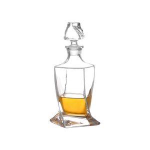 <span class=keywords><strong>Carafe</strong></span> à whisky en <span class=keywords><strong>cristal</strong></span> bohème sans plomb, 800 ml, classique, avec logo personnalisé, vente en gros d'usine - Product Image 1
