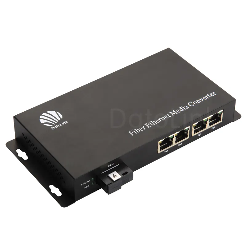 SFP Media Converter 10/100/1000 Base Media Converter 20km Fiber Optic Media Converter 10/100/1000