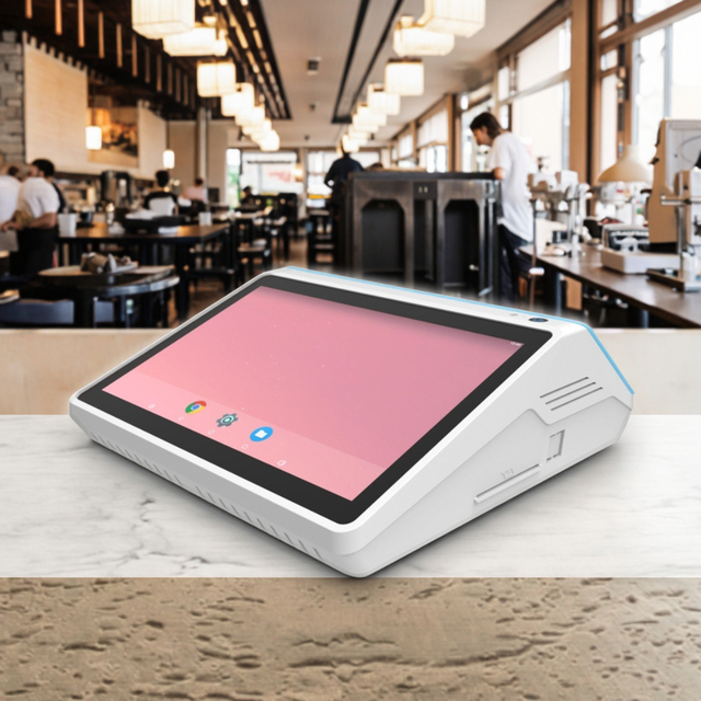 10-Inch Android Touch Screen Desktop POS Terminal Tablet Machine Includes Code Scan NFC Feature