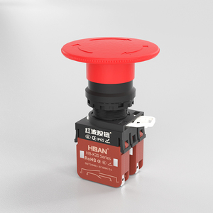 E Stop Schakelaar Schakelaar 22Mm Vergrendeling 20a Grote Roterende Kop Ip65 Knopschakelaar Met Magnetische Blow-Out - Product Image 1