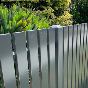 Clôture en aluminium DIY, panneau de clôture décoratif en aluminium <span class=keywords><strong>pour</strong></span> jardin <span class=keywords><strong>extérieur</strong></span> avec poteau en aluminium - Product Image 1