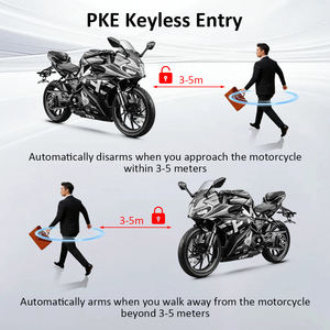 Système d'alarme de voiture bidirectionnel antivol PKE avec écran LCD pour moto sans dispositif de surveillance de la pression des pneus - Product Image 6