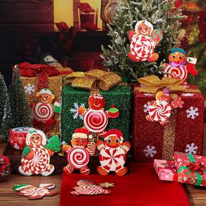 Gingerbread Man Decoración de Navidad Árbol de Navidad Decoración Colgante Diseño de escena - Product Image 5