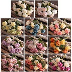 Bouquet de petites fleurs artificielles de chrysanthème pour décoration intérieure, mariage, plantes murales, fleurs artificielles injectées - Product Image 3