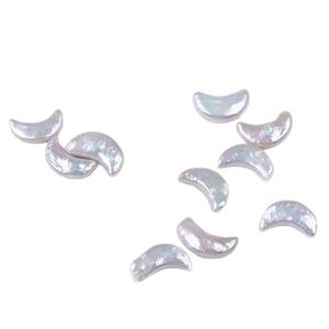 Perles de culture d'eau douce naturelles, forme baroque, lune, non poreuses, pour la création de bijoux DIY - Product Image 5