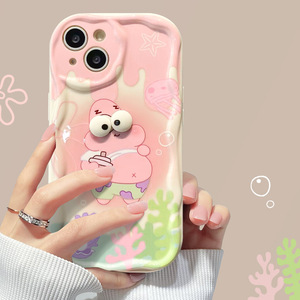 Custodia per Cellulare <span class=keywords><strong>SpongeBob</strong></span> Dipinta in TPU Antiurto Sportiva per S24/S23/A73/A54/M55-5G (Supporta Sconti Personalizzati) - Product Image 3