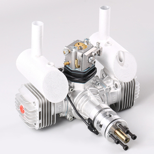 DLE New Original DLE40 40CC <b>Gasoline</b>/Petrol Twin Cylinder Engine Metal RC Airplane Side Exhaust Natural Wind Cold Hand Start - Product Image 4