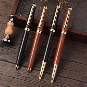 Fabrika satış toptan yüksek kalite dayanıklı lüks ahşap kalem özel logo ile ahşap tükenmez kalem nokta kalem - Product Image 1