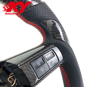Volant sport LED en cuir noir et fibre de carbone personnalisé, compatible avec Chrysler 200, 200S, 300, 300C, SRT, SRT8 - Product Image 3
