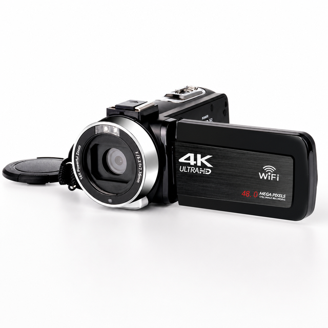 Digital Video Camera 4K Digital Camcorder 48 Million Pixels Wireless Smart Remote Shutter 4K Time-lapse Photography