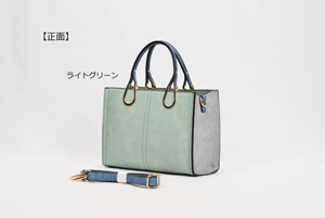 Elegant PU <b>Leather</b> Tote Bag Multi-Color Work Handbag with Detachable Shoulder Strap Structured Satchel <b>Purse</b> with Top Handle - Product Image 6