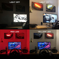 Vendita calda nuovo Design su misura segni Led 40x60cm decorazioni per la casa in acrilico stampa Poster al Neon per auto illuminano arte della parete