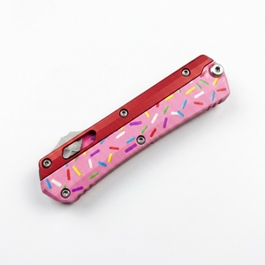 Micro Tech Mini Snake God Glykon ZC006 Cuchillo de Camping DIY de Alta Calidad, Herramienta EDC de Bolsillo, Acero Inoxidable, Mango de Aluminio OEM, 1 Año de Garantía - Product Image 5