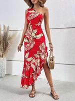 2025 printemps automne robe en mousseline de soie florale mi-longue crêpe taille jupe respirant écologique grande taille femmes robes Stock