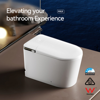Toilette intelligente U7 monobloc avec écran LED, siège chauffant, bidet à eau chaude, lavage frontal, massage, certifiée WaterMark