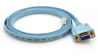 Cable de Consola de 1.80m (6 pies) RJ45 a DB9 Azul Bebé 72-3383-01 para Cisco