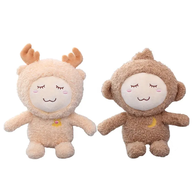 Cute Cartoon doll Plush Toy 18Cm Sleep Cute Forest Animal Elk Monkey Bear Rabbit Peluche Children'S Day For Child