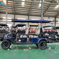 Voiturette de golf électrique Robetaa Chine 60V 72V à quatre roues, homologuée pour la route, à batterie, 6 places, à vendre
