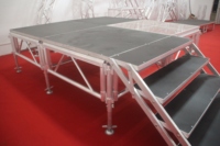 Scène portable en aluminium, hauteur réglable, scène de performance