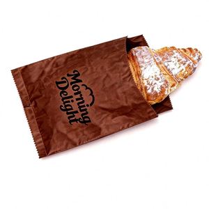 Sacs d'emballage de luxe personnalisés en papier ciré résistant à la graisse, de qualité alimentaire, pour biscuits et pâtisseries, sacs laminés personnalisés - Product Image 1