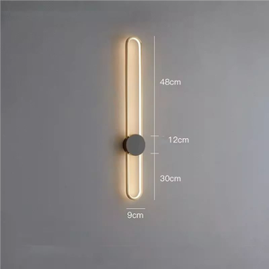 Modern Wall <span class=keywords><strong>Light</strong></span> <span class=keywords><strong>LED</strong></span> Sala De Estar Quarto Leitura Luz De Parede Lâmpada De Parede De Tira Longa