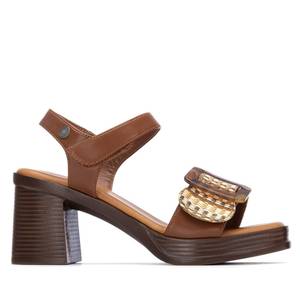 Sandalias de Tacón para Mujer Refresh, de Cuero, Tacón de 7.5 cm, Talla 38, Estilo Plataforma - Product Image 1