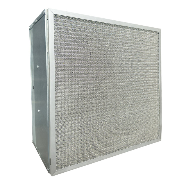 HF-F500# 500mmx500mmx310mm 1700CFM Perforated Metal Mesh Fan Filter New Diamond Hole Shape for Farm Industries