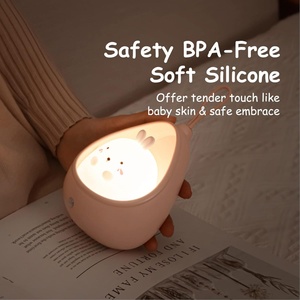 Cute Cat Motion <b>Sensor</b> <b>Night</b> <b>Light</b> Wall Lamp Rechargeable Battery-Powered Bedroom Decoration Perfect Gift for Kids Toddler - Product Image 5