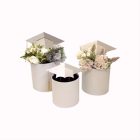 Nouvel ensemble de 3 boîtes à fleurs pour remise de diplôme, boîte à fleurs en forme de chapeau de docteur